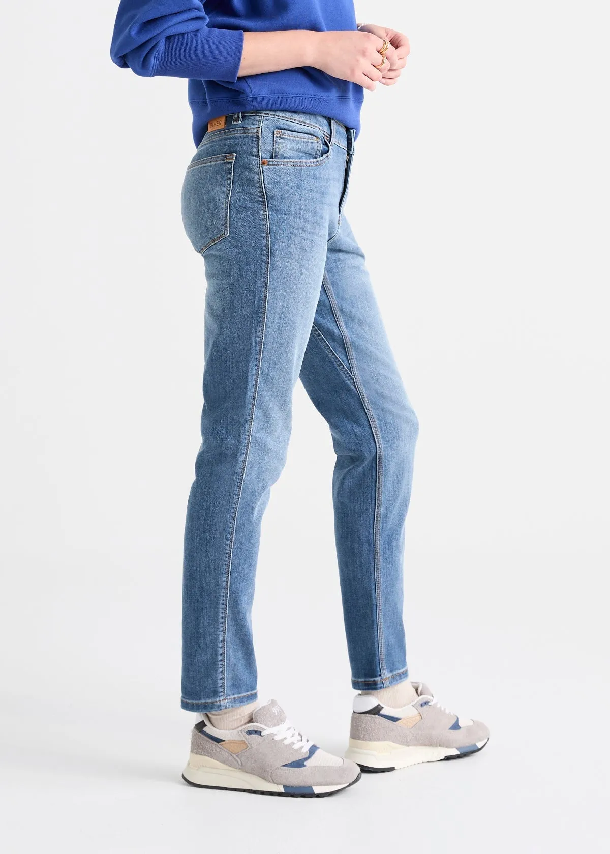 Performance Denim Girlfriend - Vintage Light Stone sold by DUER product image thumbnail 5