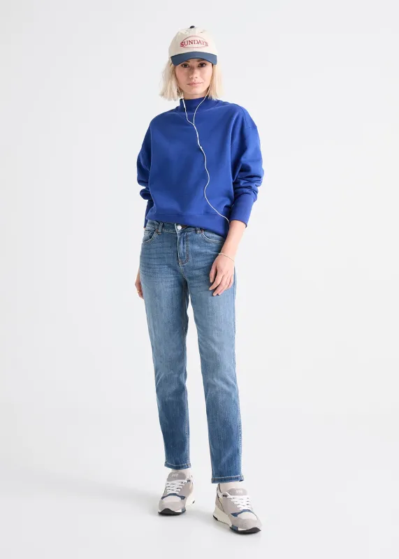 Performance Denim Girlfriend - Vintage Light Stone sold by DUER