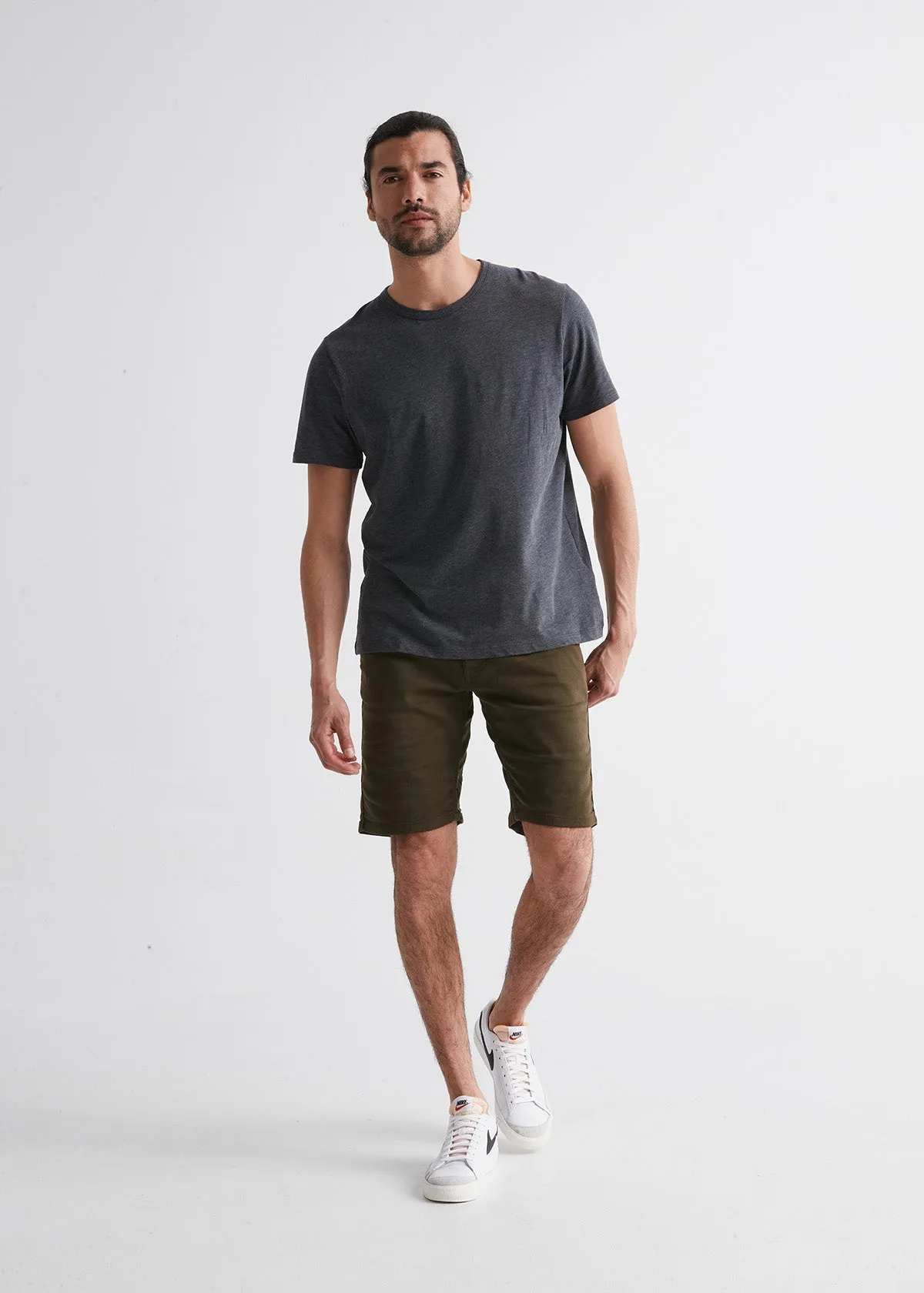 No Sweat Short Slim - Army Green sold by DUER