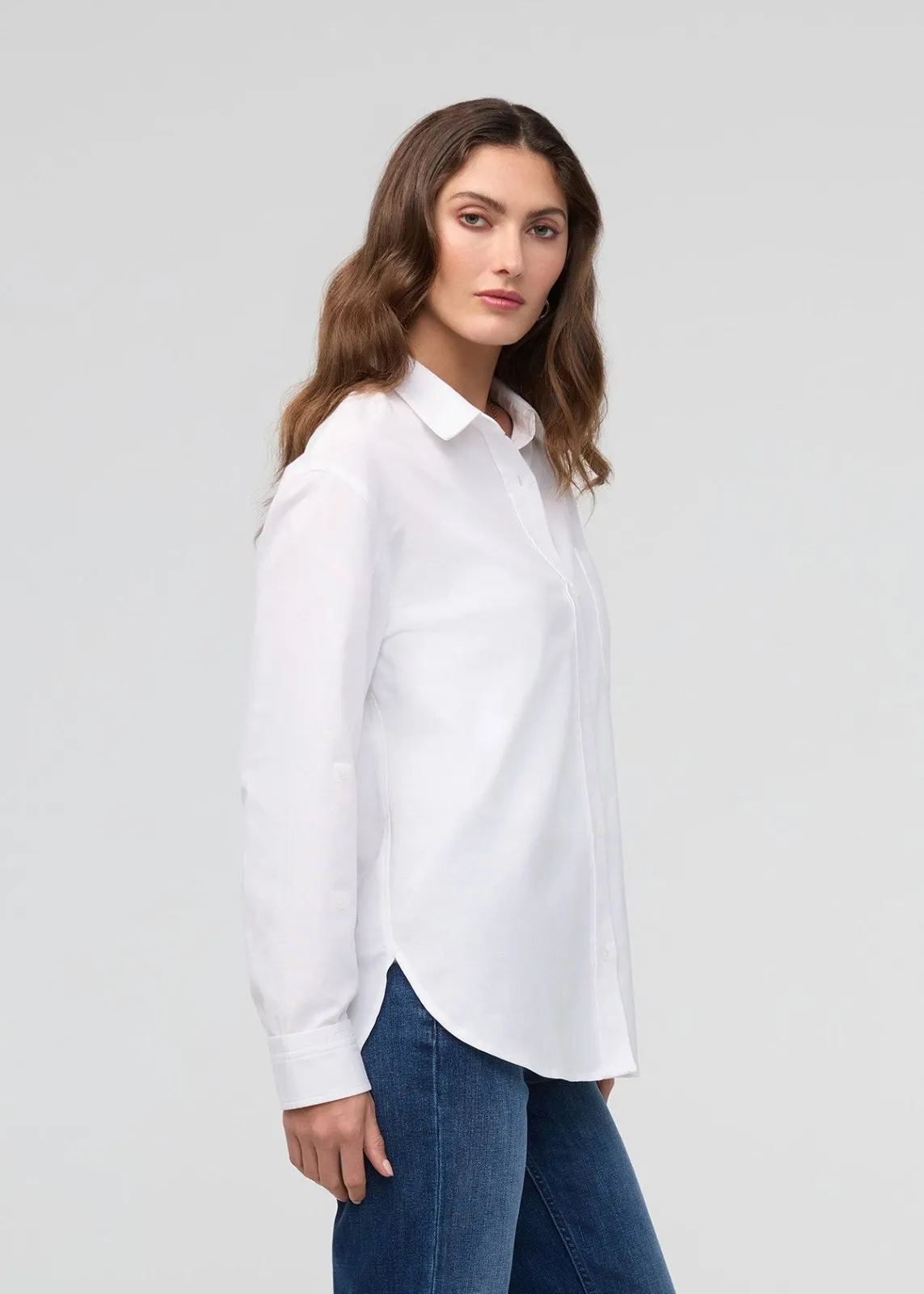 Effortless Oxford Relaxed Button Down - White sold by DUER product image thumbnail 3