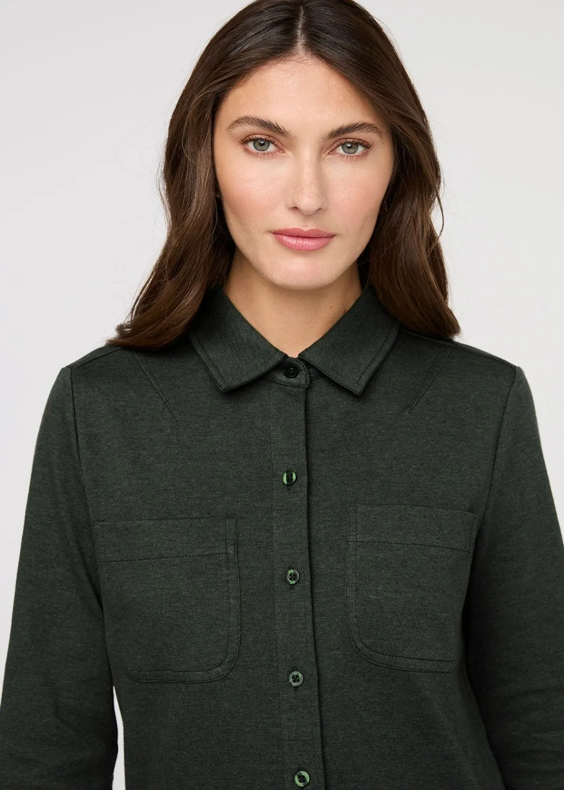 Performance Flannel Button Down - Heather Peat sold by DUER product image thumbnail 5