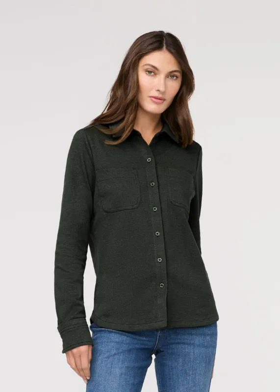 Performance Flannel Button Down - Heather Peat made by DUER