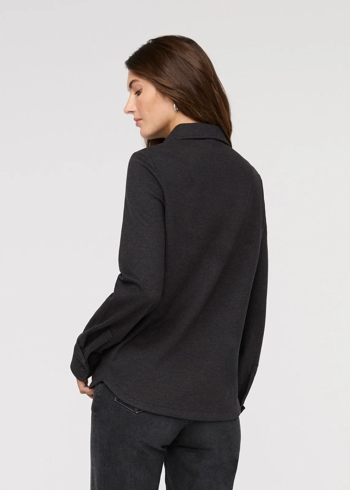 Performance Flannel Button Down - Heather Black sold by DUER product image thumbnail 4