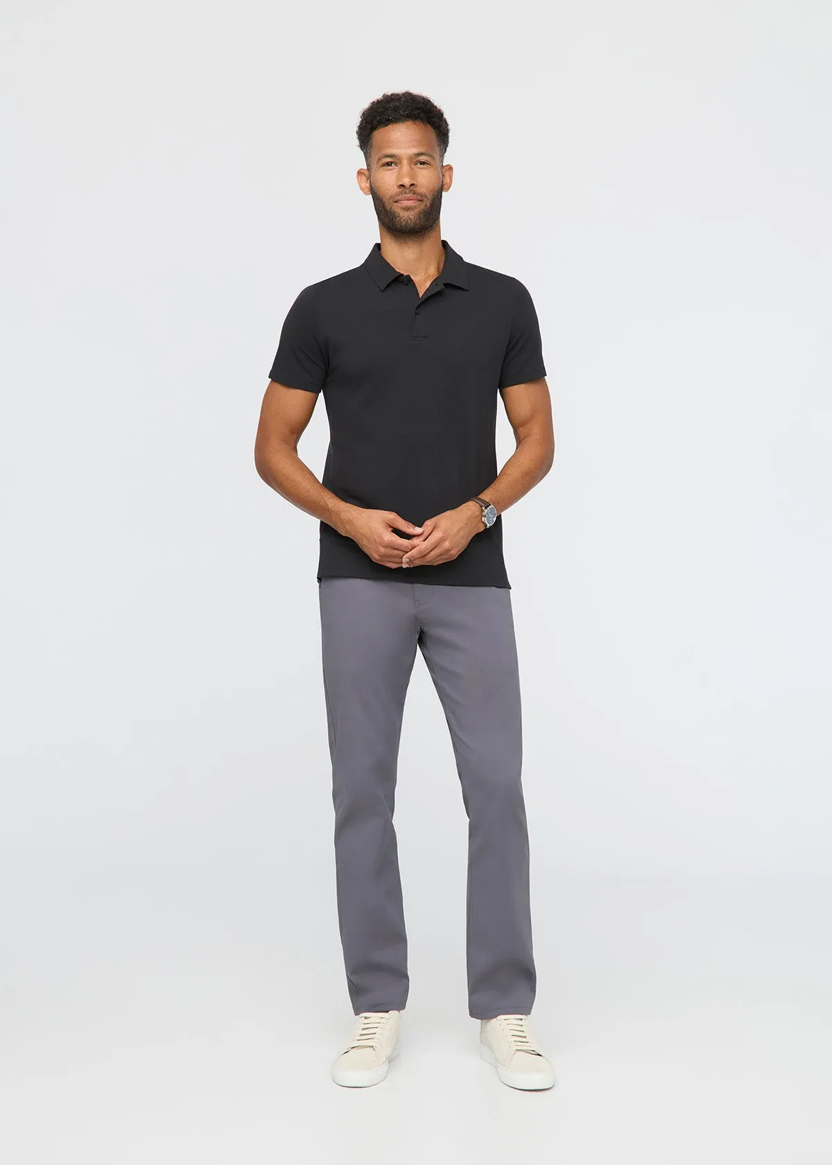 Air Flow Pique Polo - Black sold by DUER product image thumbnail 2