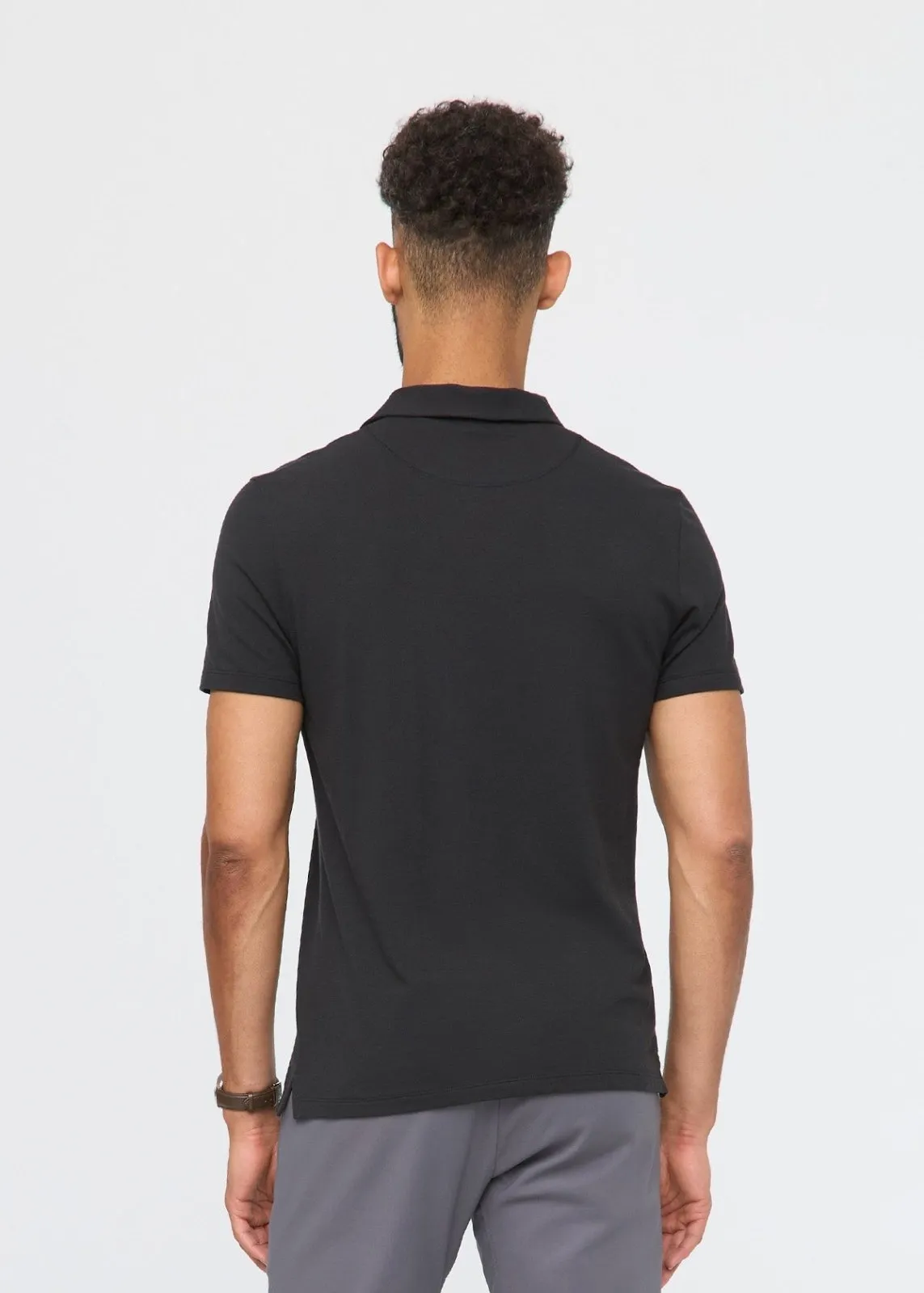Air Flow Pique Polo - Black sold by DUER product image thumbnail 4