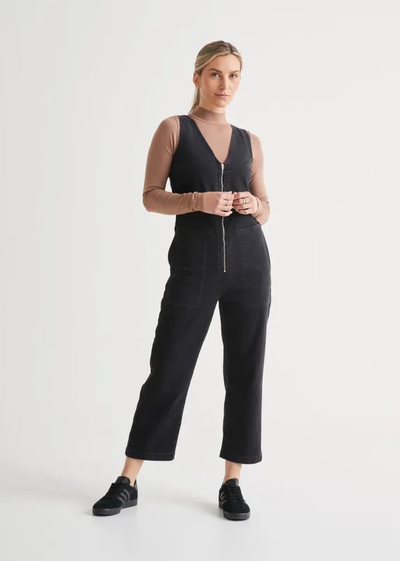Performance Denim Jumpsuit - Aged Black sold by DUER