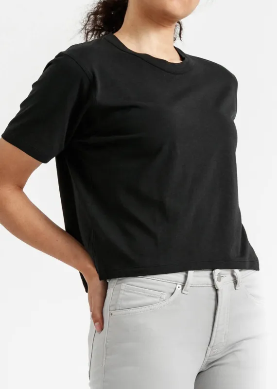 The Only Tee Crop - Black sold by DUER