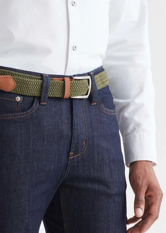 Performance Stretch Belt - Olive/Brown sold by DUER