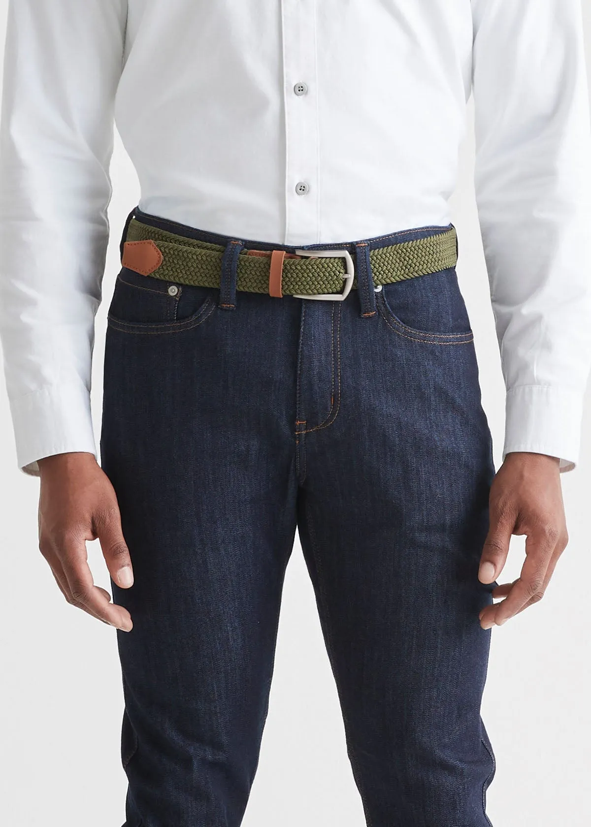Performance Stretch Belt - Olive/Brown sold by DUER product image thumbnail 3