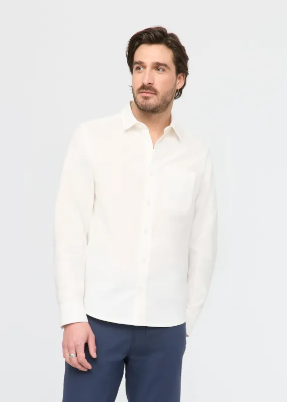 Imperfect Effortless Oxford Shirt - White sold by DUER
