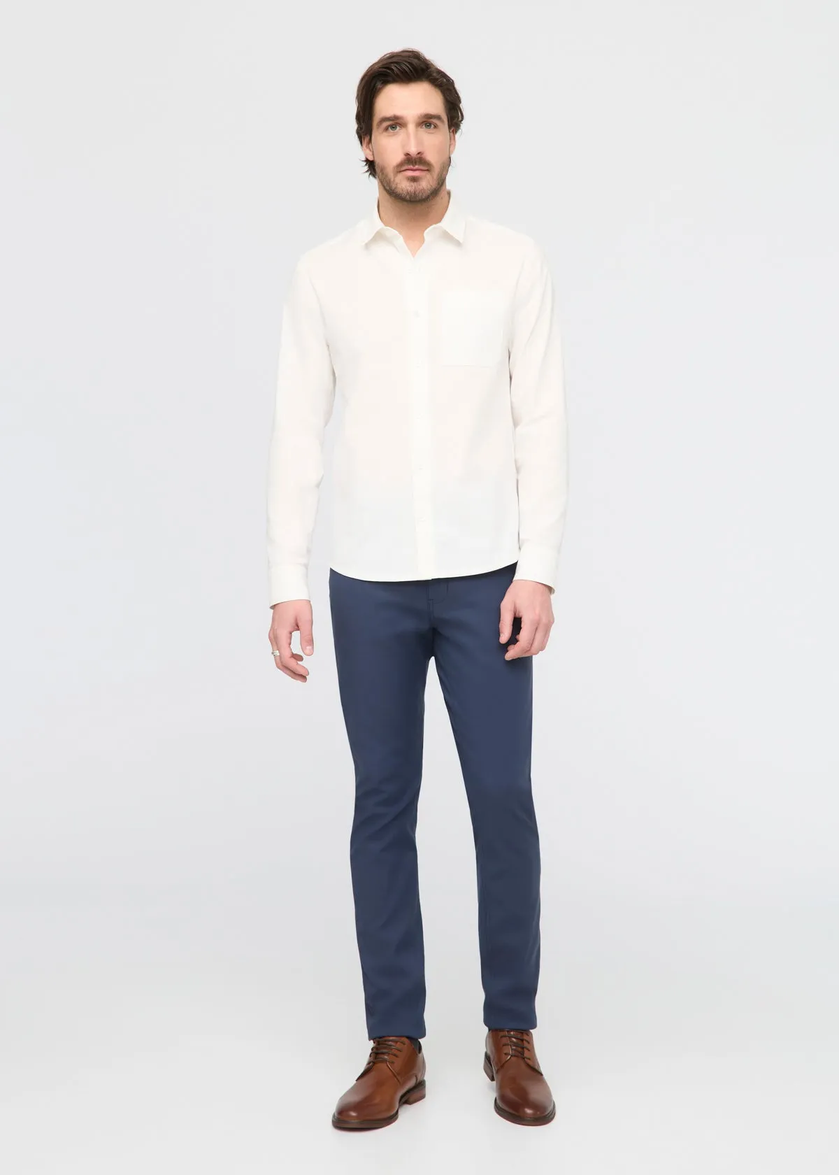 Imperfect Effortless Oxford Shirt - White sold by DUER product image thumbnail 2