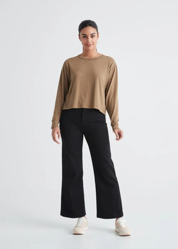 Live Free High Rise Wide Leg - Black sold by DUER