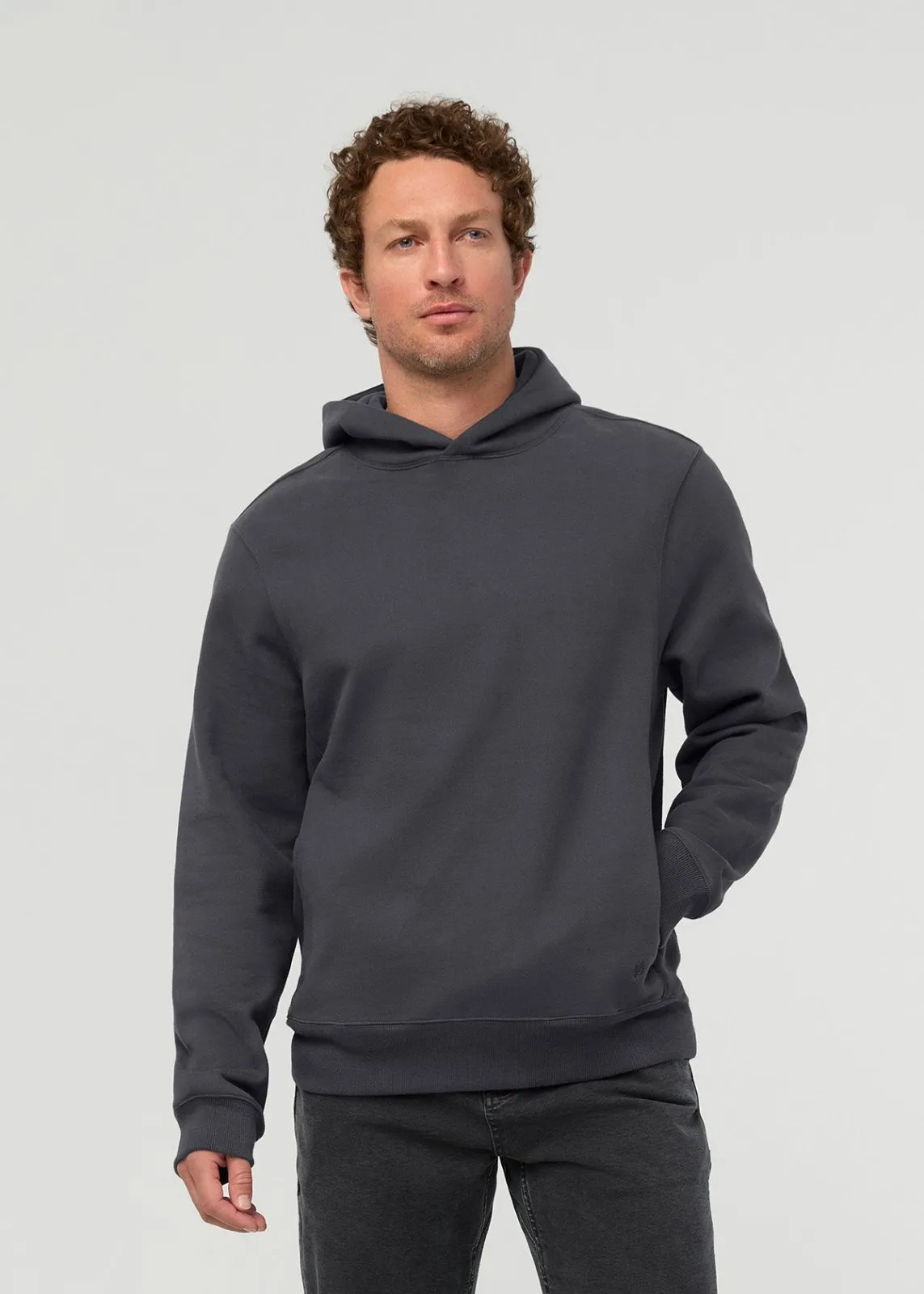DuraSoft Fleece Motion Hoodie - Washed Grey sold by DUER