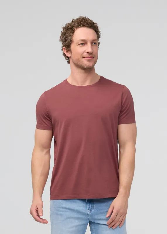 PurePima Only Tee - Red Clay sold by DUER
