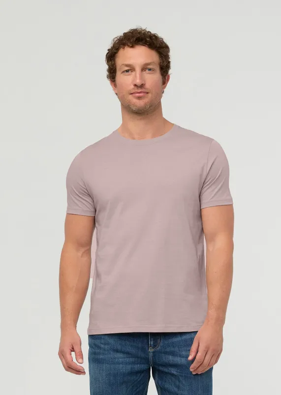PurePima Only Tee - Hazy Mauve made by DUER