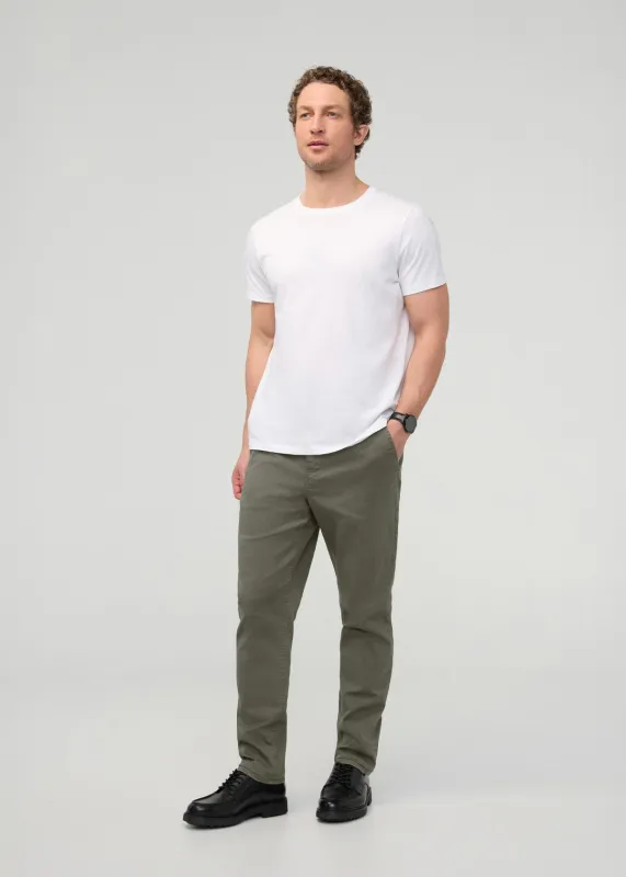 FlexTwill Relaxed Pull On Pant - Thyme sold by DUER