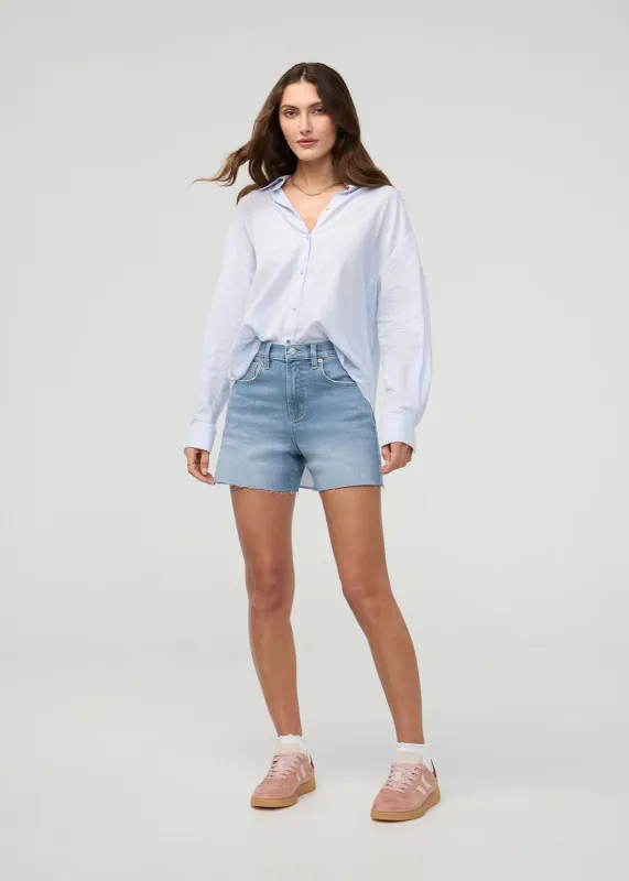 Performance Denim+ High Rise Relaxed Short - Vintage Seaside sold by DUER