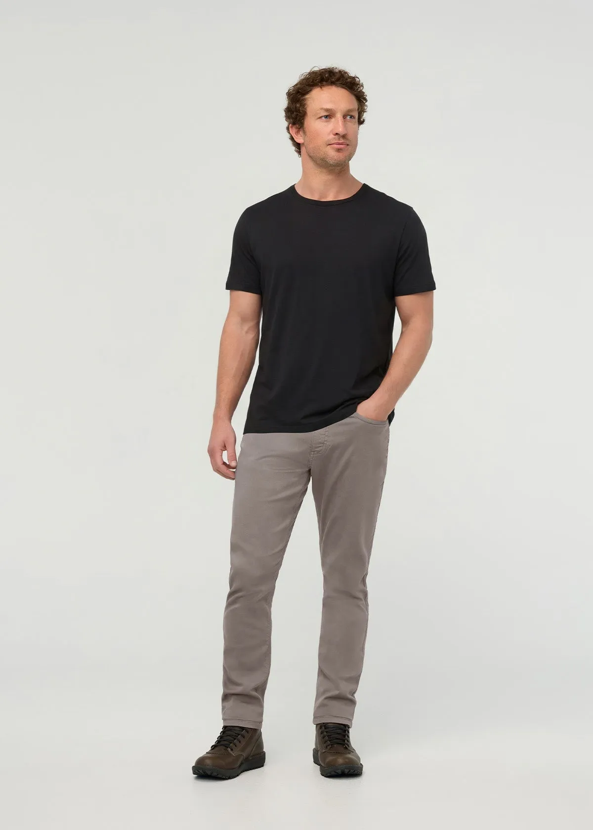 No Sweat Relaxed Taper - Stone sold by DUER