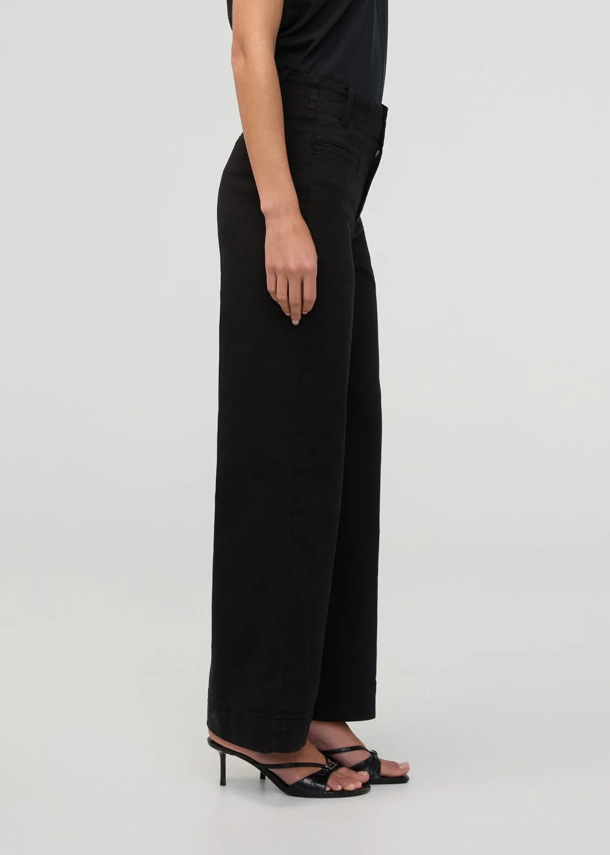 FlexTwill High Rise Trouser - Black sold by DUER product image thumbnail 3