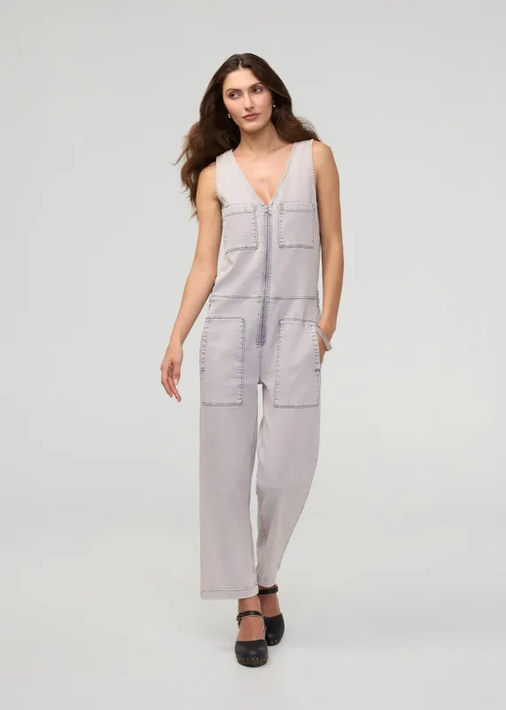 Performance Denim Utility Jumpsuit sold by DUER