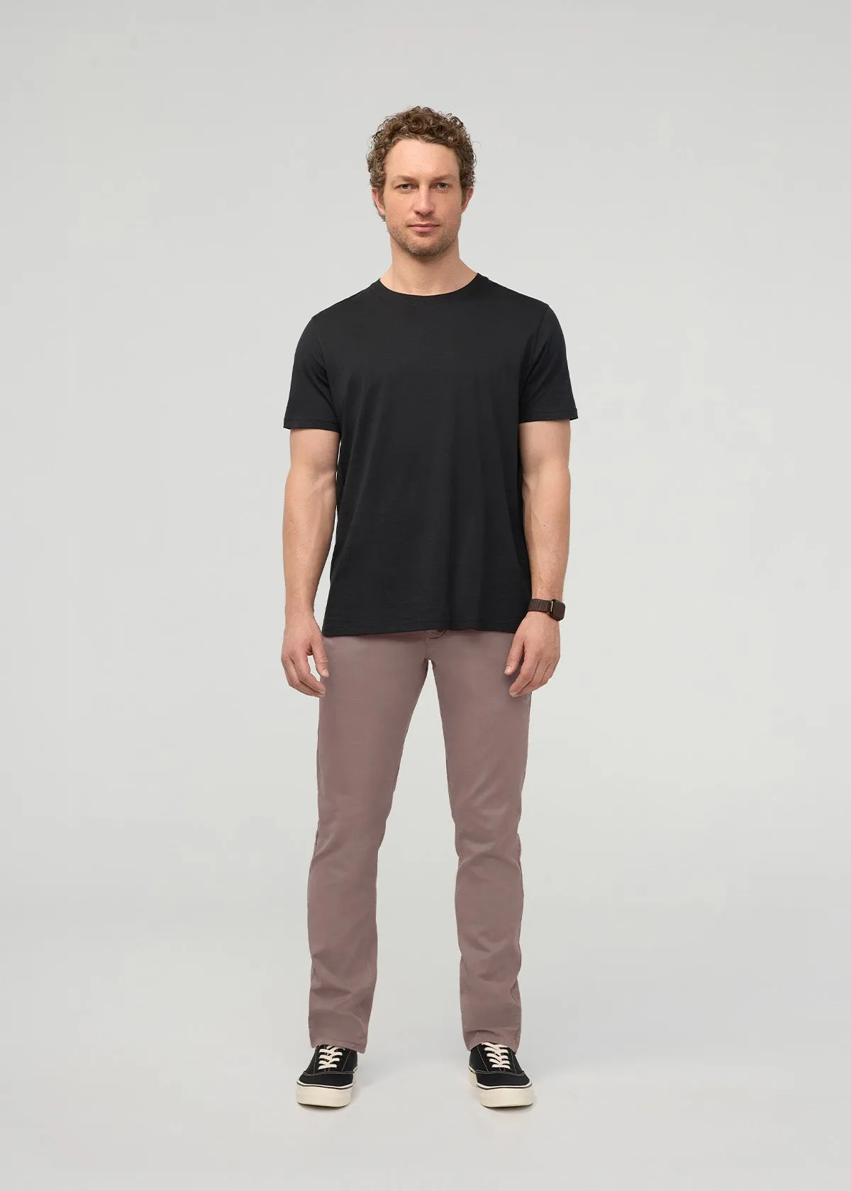 Live Lite Slim Straight Chino - Hazy Mauve sold by DUER