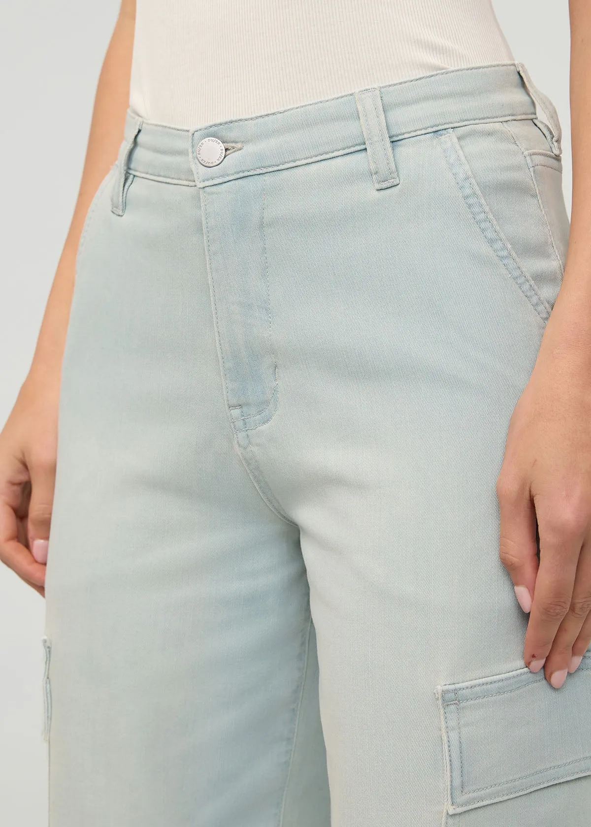 Performance Denim Lite High Rise Cargo - Palisade sold by DUER product image thumbnail 5