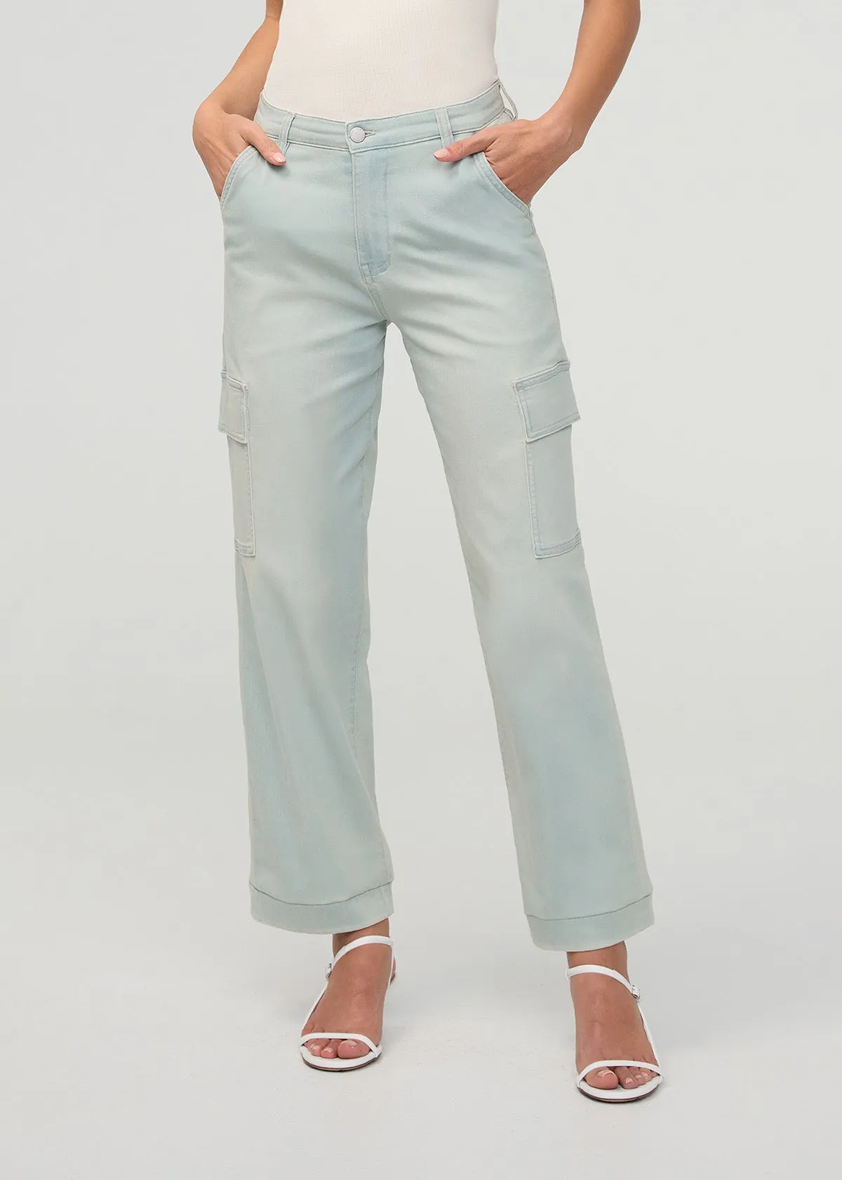 Performance Denim Lite High Rise Cargo - Palisade sold by DUER product image thumbnail 2