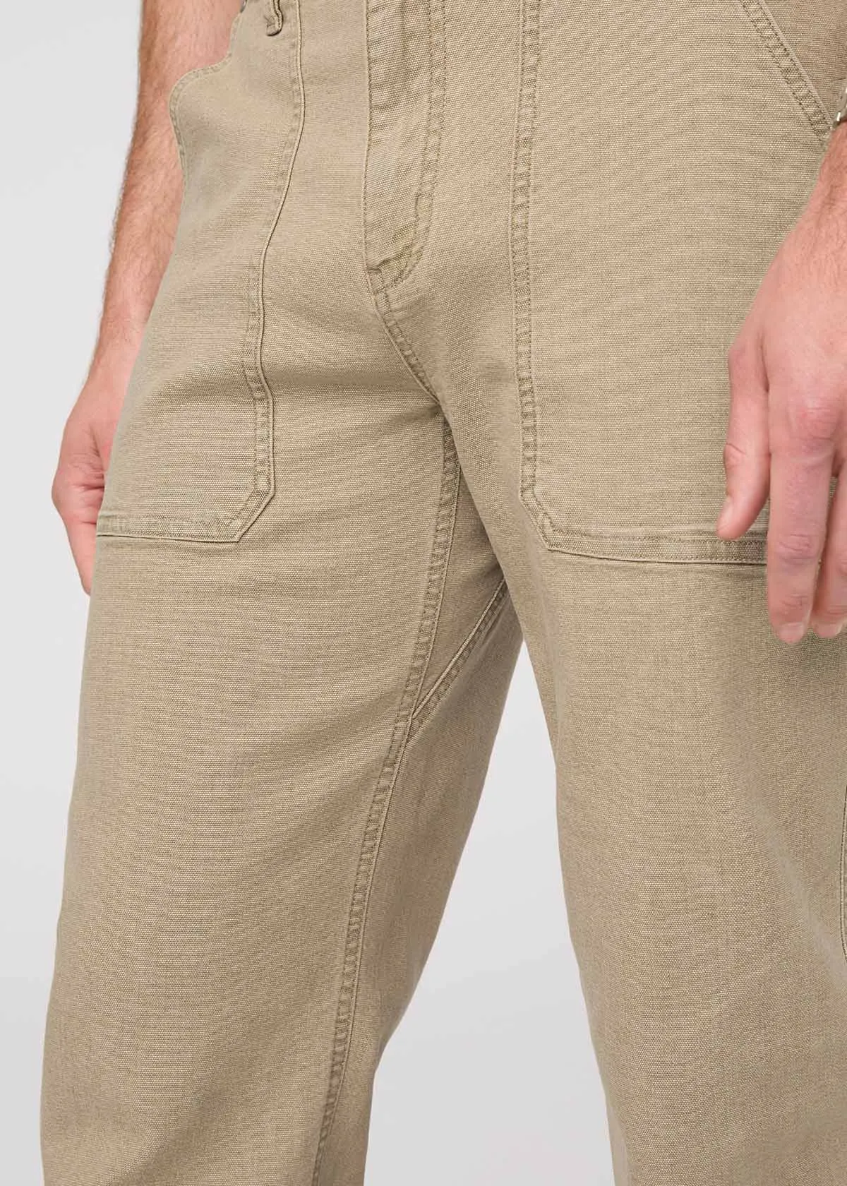 Stretch Canvas Utility Pant - Tan sold by DUER product image thumbnail 5