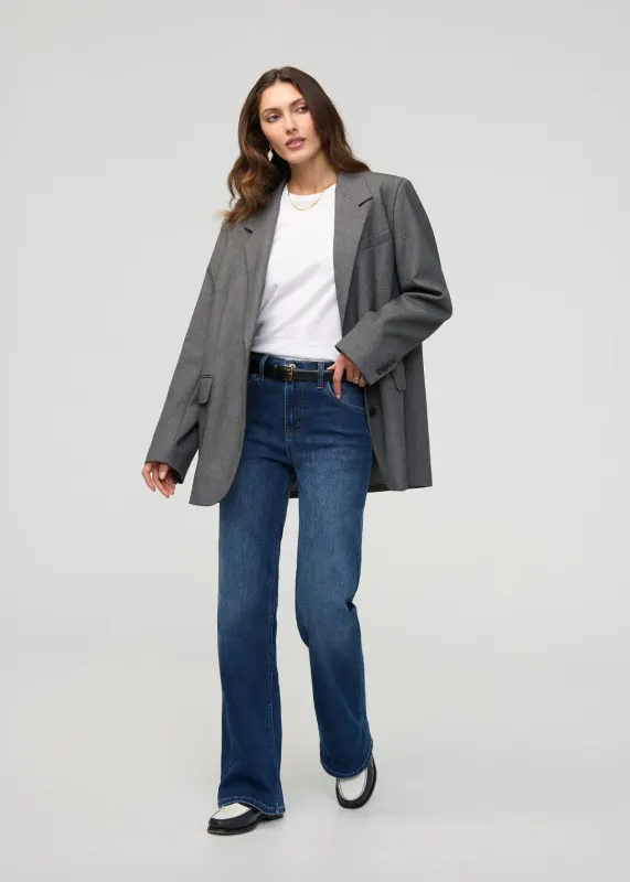 Performance Denim+ High Rise Wide Leg - Night Harbour sold by DUER