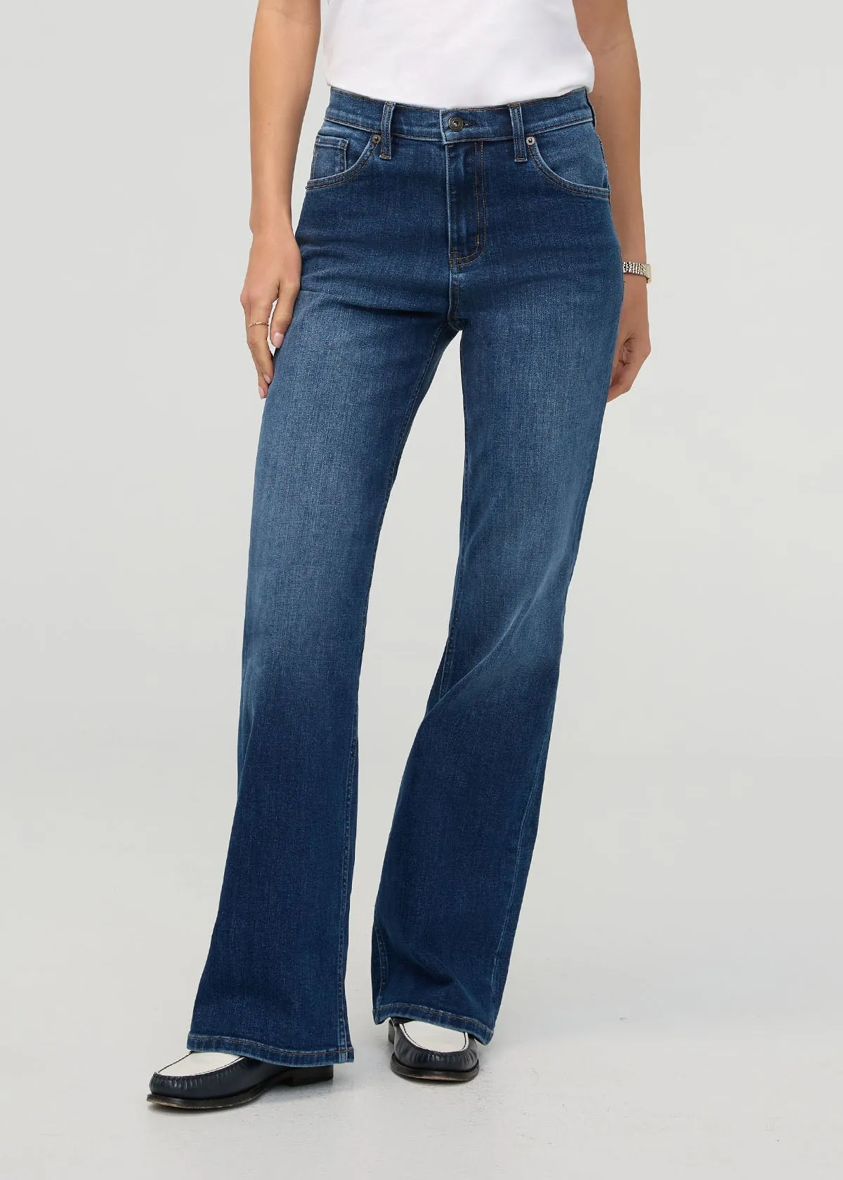 Performance Denim+ High Rise Wide Leg - Night Harbour sold by DUER product image thumbnail 2