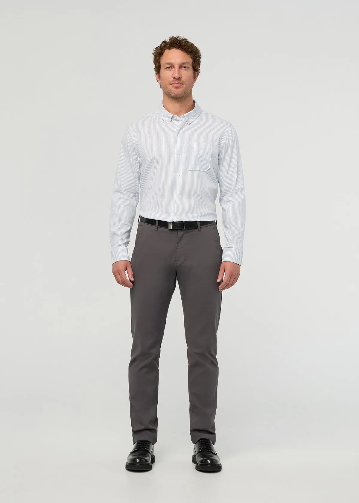 Cloudweight Twill One Pocket Shirt - Blue Stripe sold by DUER