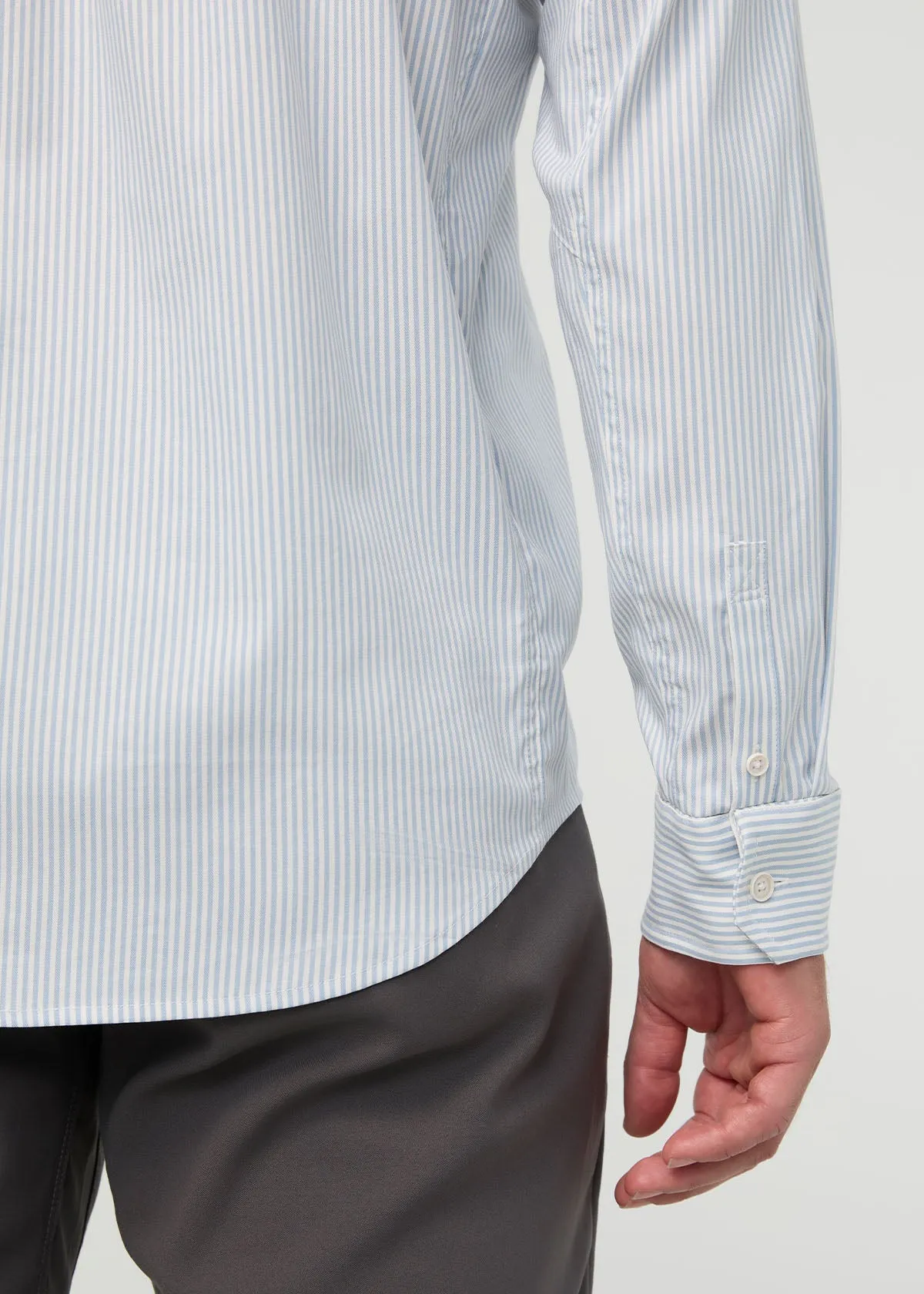 Cloudweight Twill One Pocket Shirt - Blue Stripe sold by DUER product image thumbnail 5