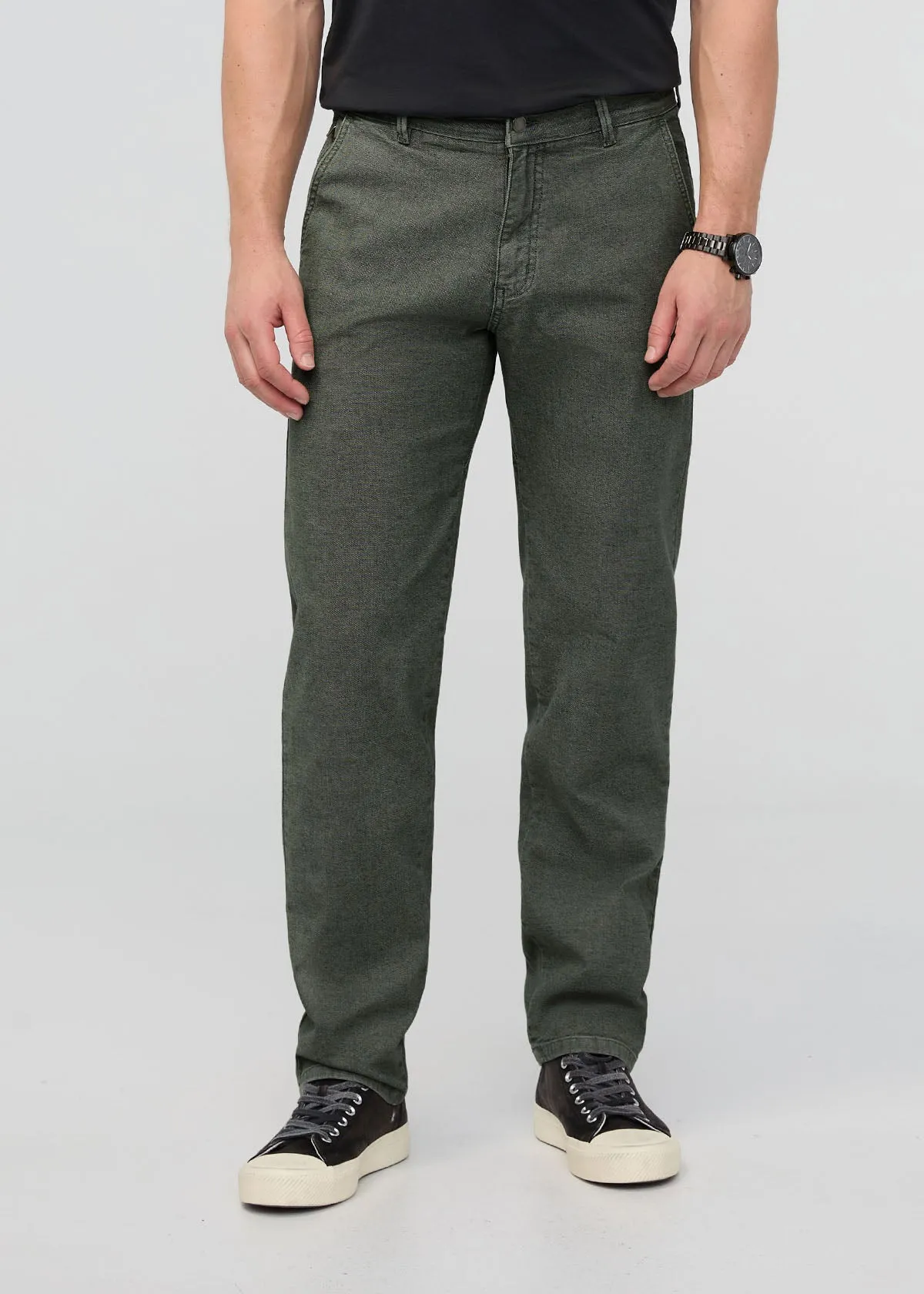 Stretch Canvas Relaxed Straight Chino - Black Spruce sold by DUER product image thumbnail 2
