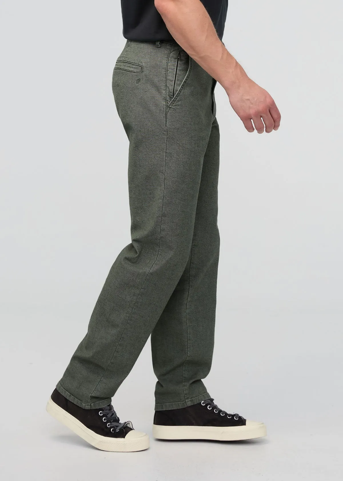 Stretch Canvas Relaxed Straight Chino - Black Spruce sold by DUER product image thumbnail 3