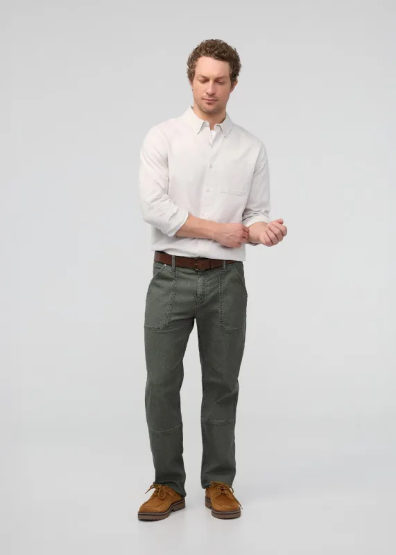 Stretch Canvas Utility Pant - Black Spruce sold by DUER