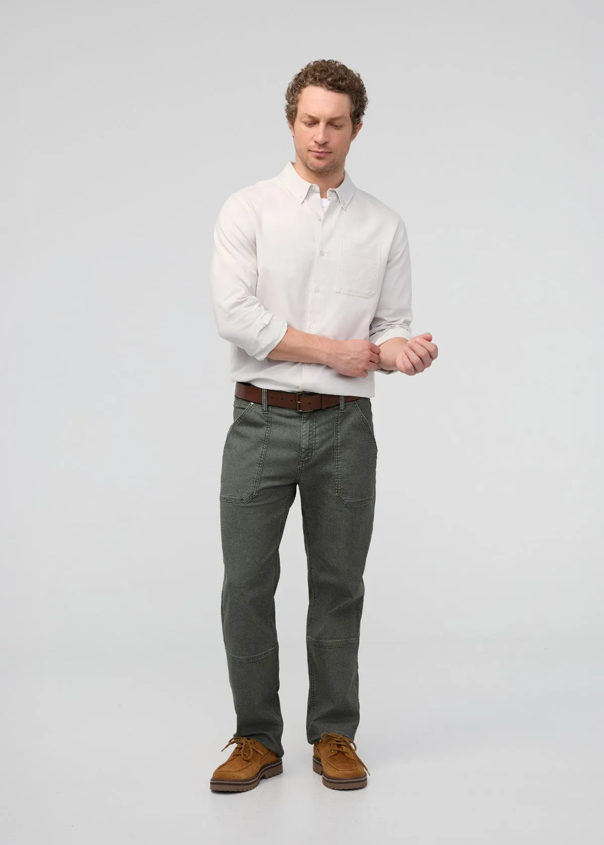 Stretch Canvas Utility Pant - Black Spruce sold by DUER