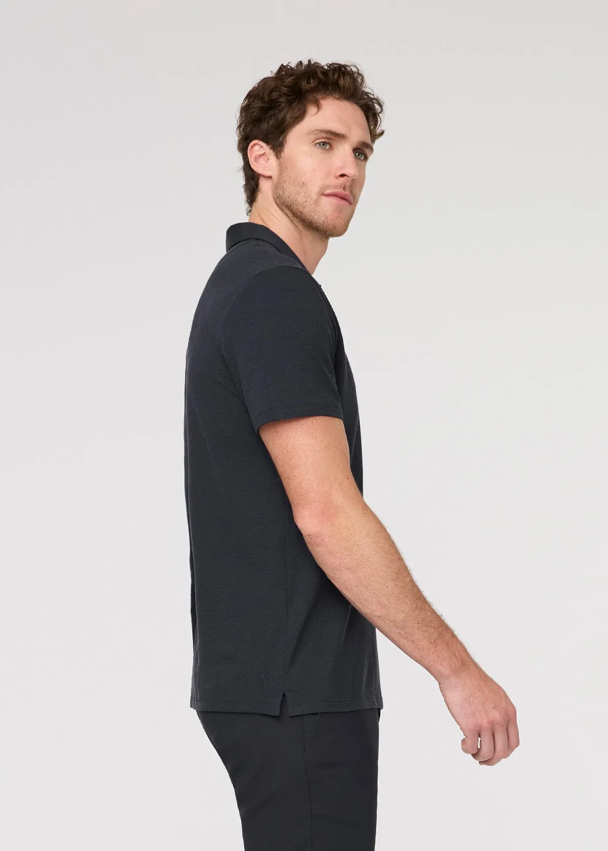 Air Flow Pique Polo - Navy sold by DUER product image thumbnail 3