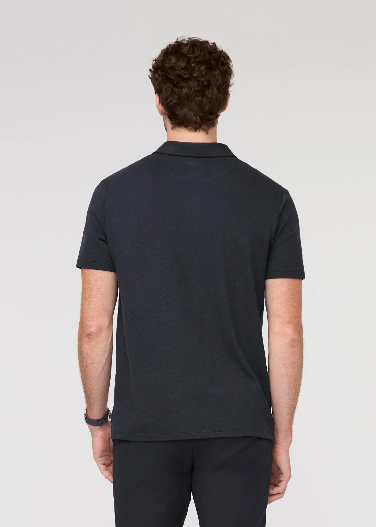 Air Flow Pique Polo - Navy sold by DUER product image thumbnail 4