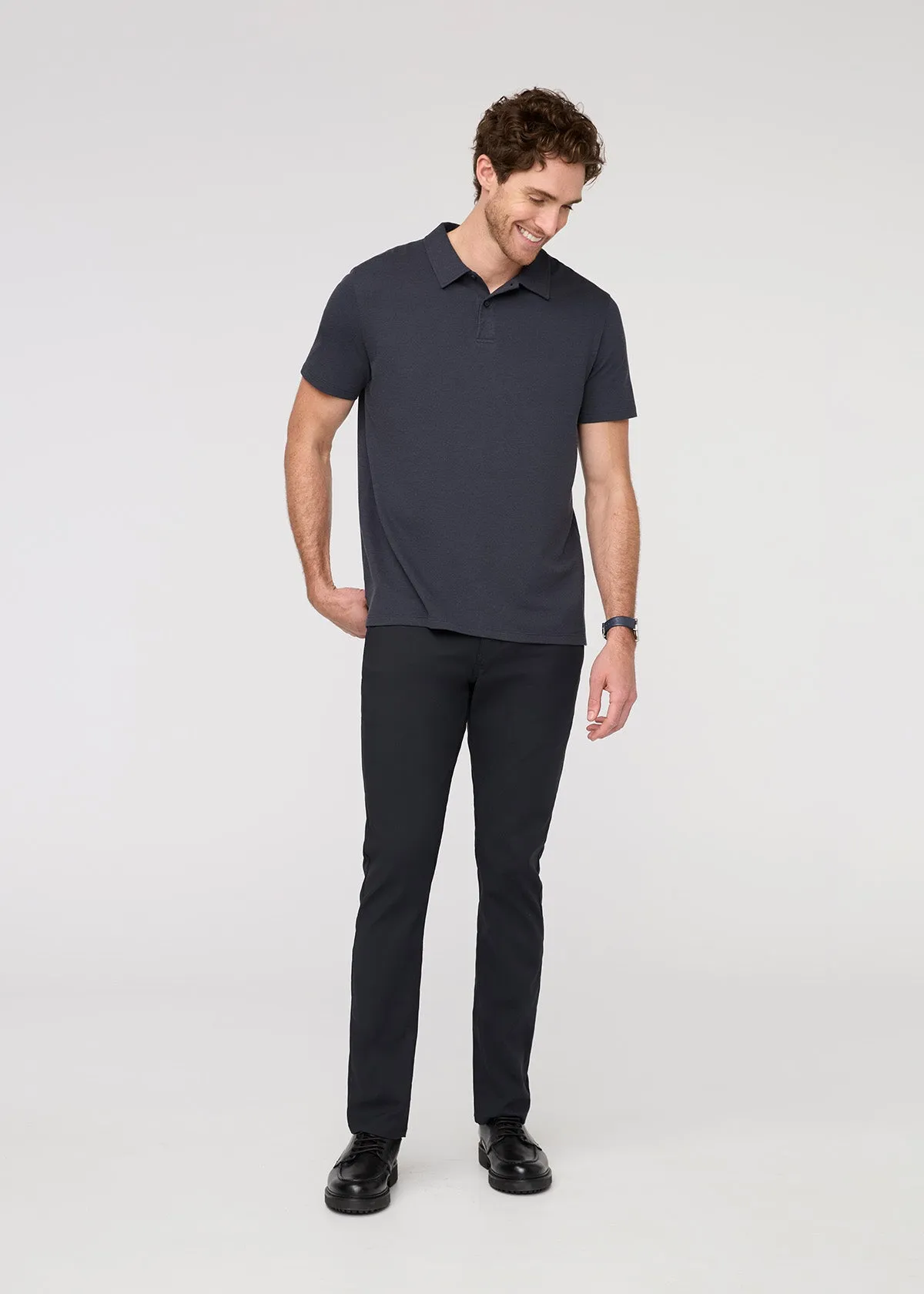 Air Flow Pique Polo - Navy sold by DUER product image thumbnail 2