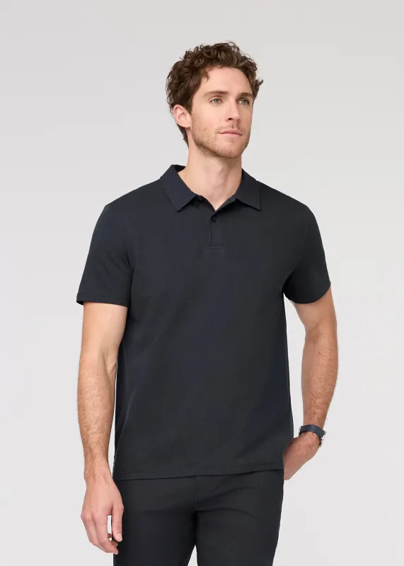 Air Flow Pique Polo - Navy made by DUER