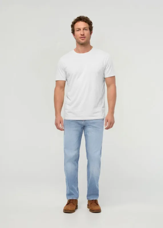 Performance Denim Lite Relaxed Straight - Breeze sold by DUER