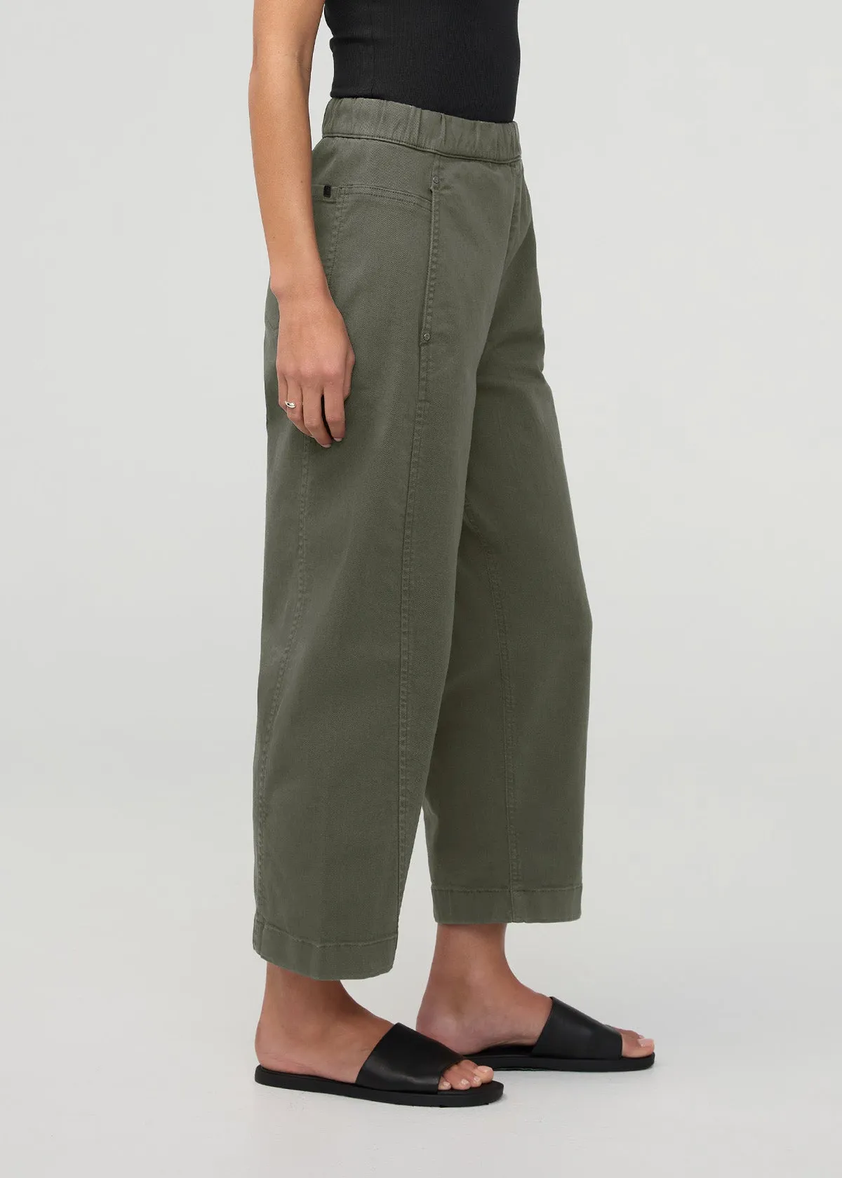 FlexTwill Barrel Pull On Pant - Thyme sold by DUER product image thumbnail 3