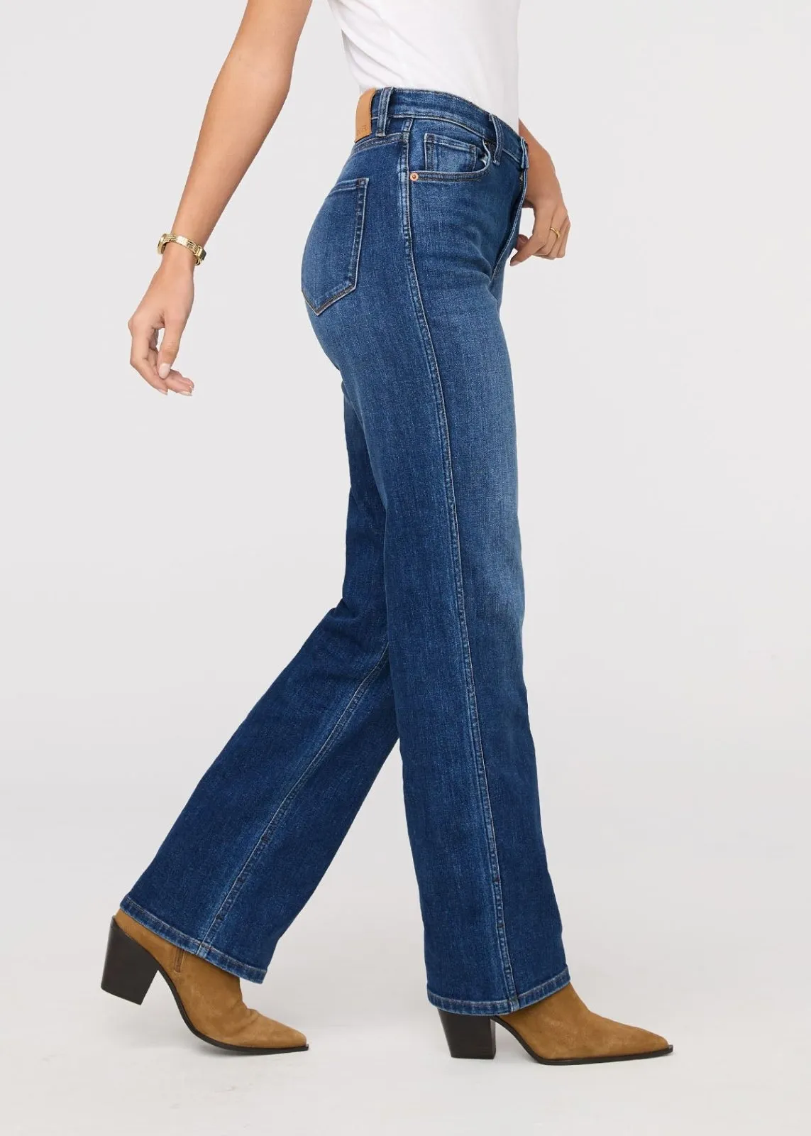 Performance Denim+ High Rise Straight - Blue Maize sold by DUER product image thumbnail 3