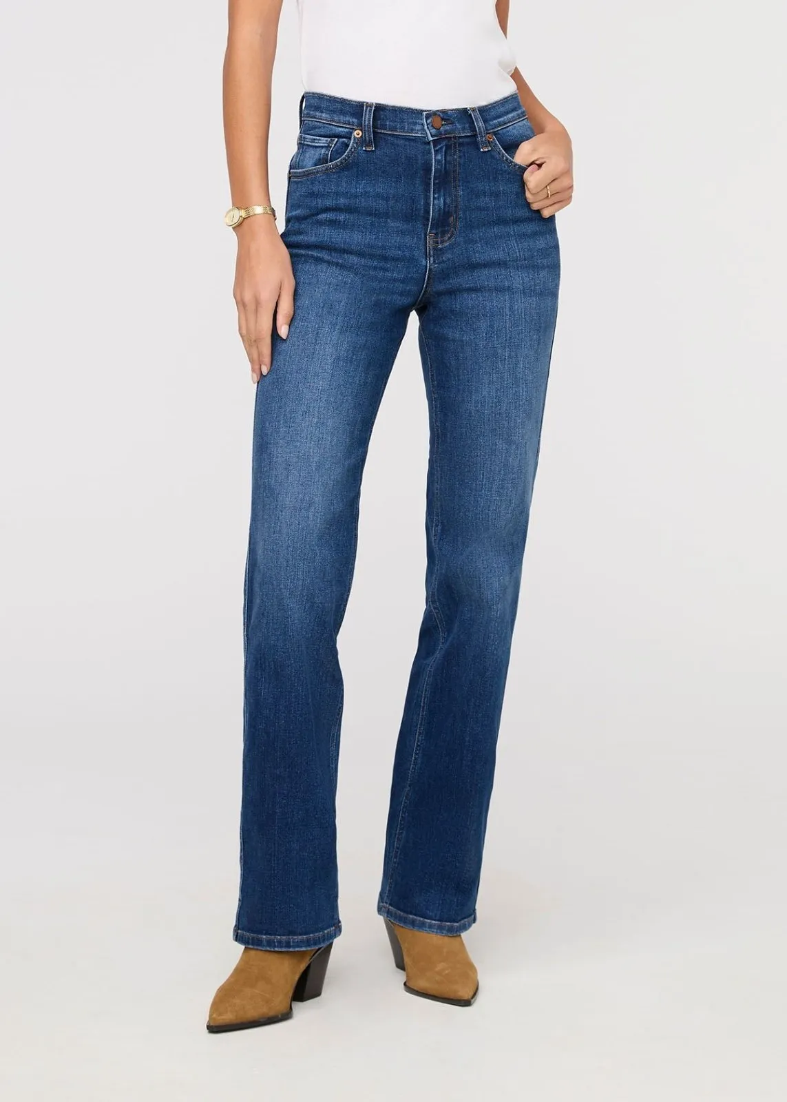 Performance Denim+ High Rise Straight - Blue Maize sold by DUER product image thumbnail 2