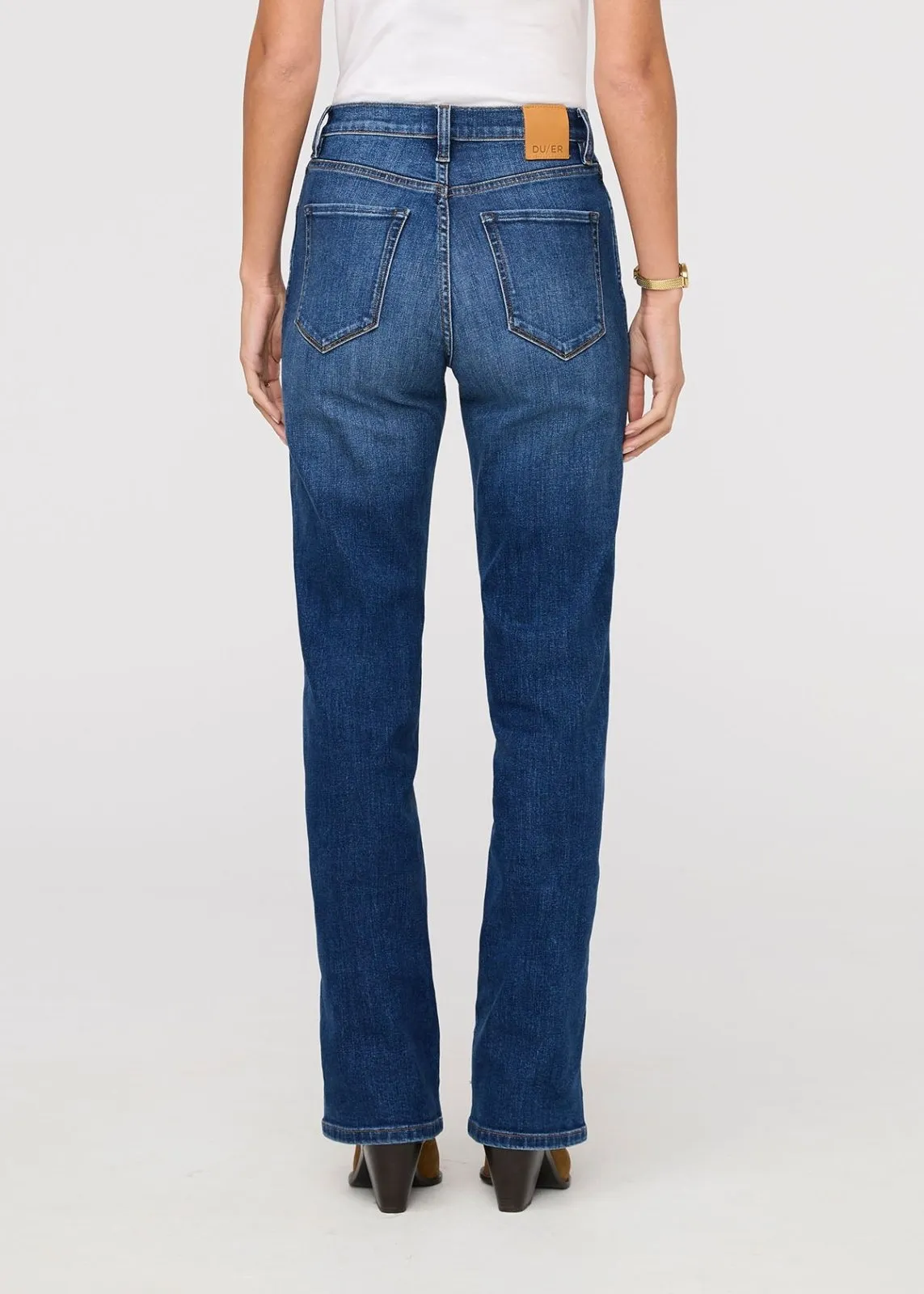 Performance Denim+ High Rise Straight - Blue Maize sold by DUER product image thumbnail 4