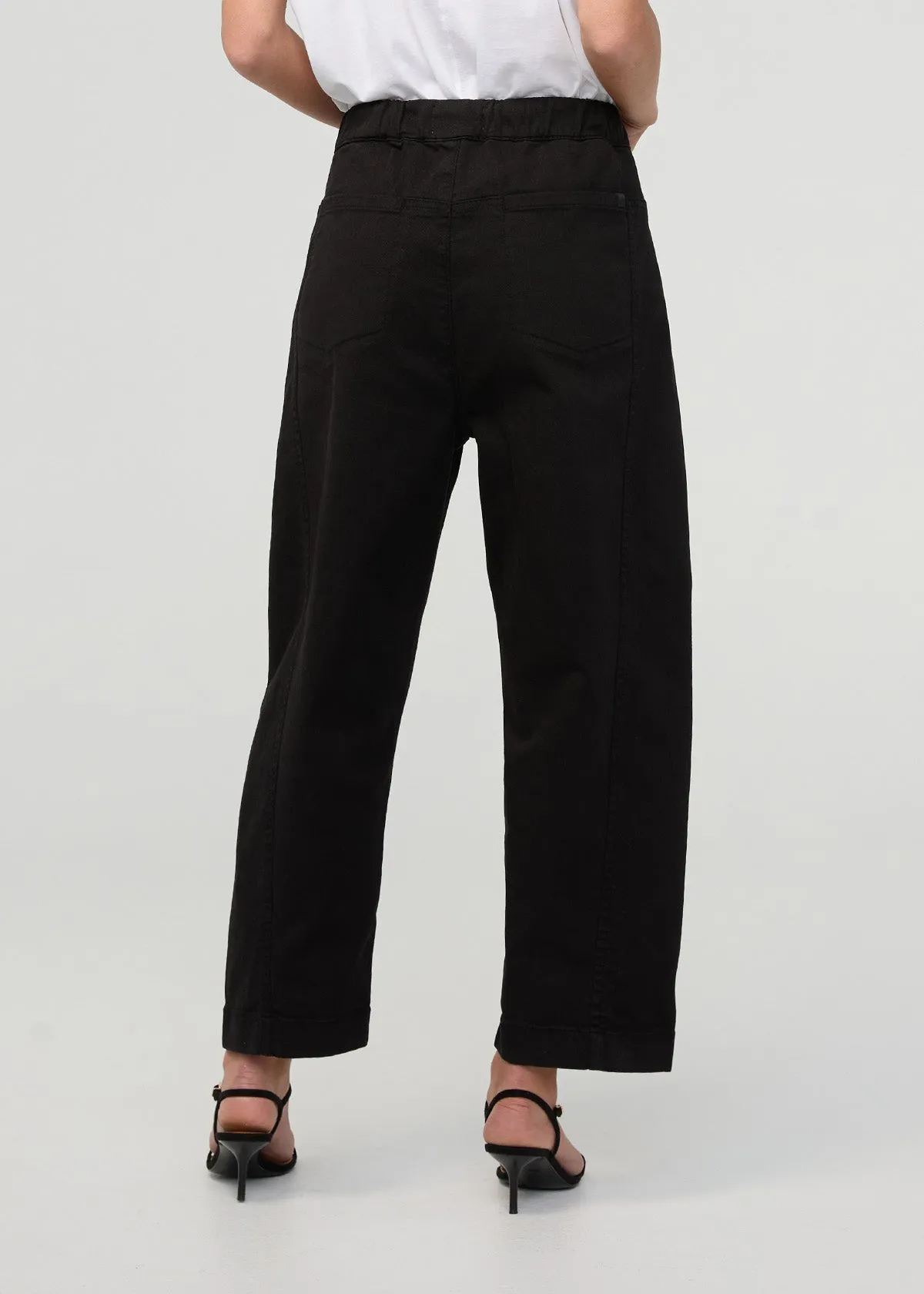 FlexTwill Barrel Pull On Pant - Black sold by DUER product image thumbnail 4