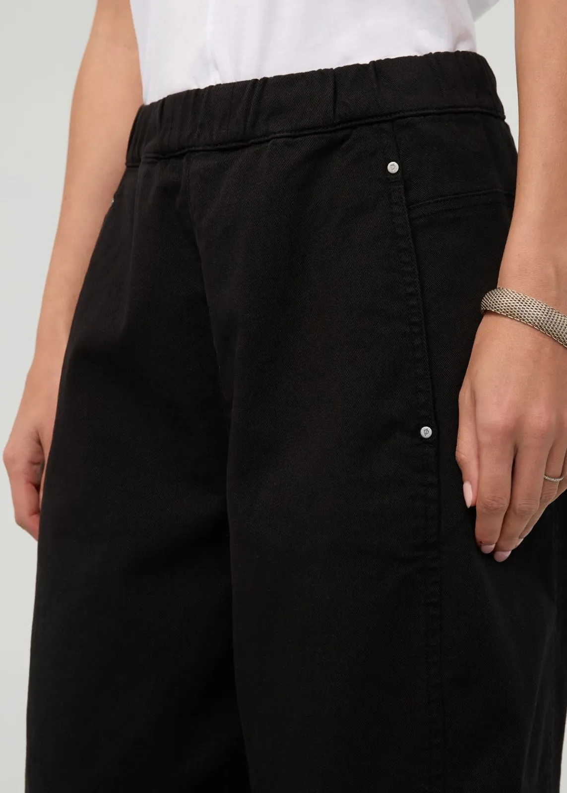 FlexTwill Barrel Pull On Pant - Black sold by DUER product image thumbnail 5