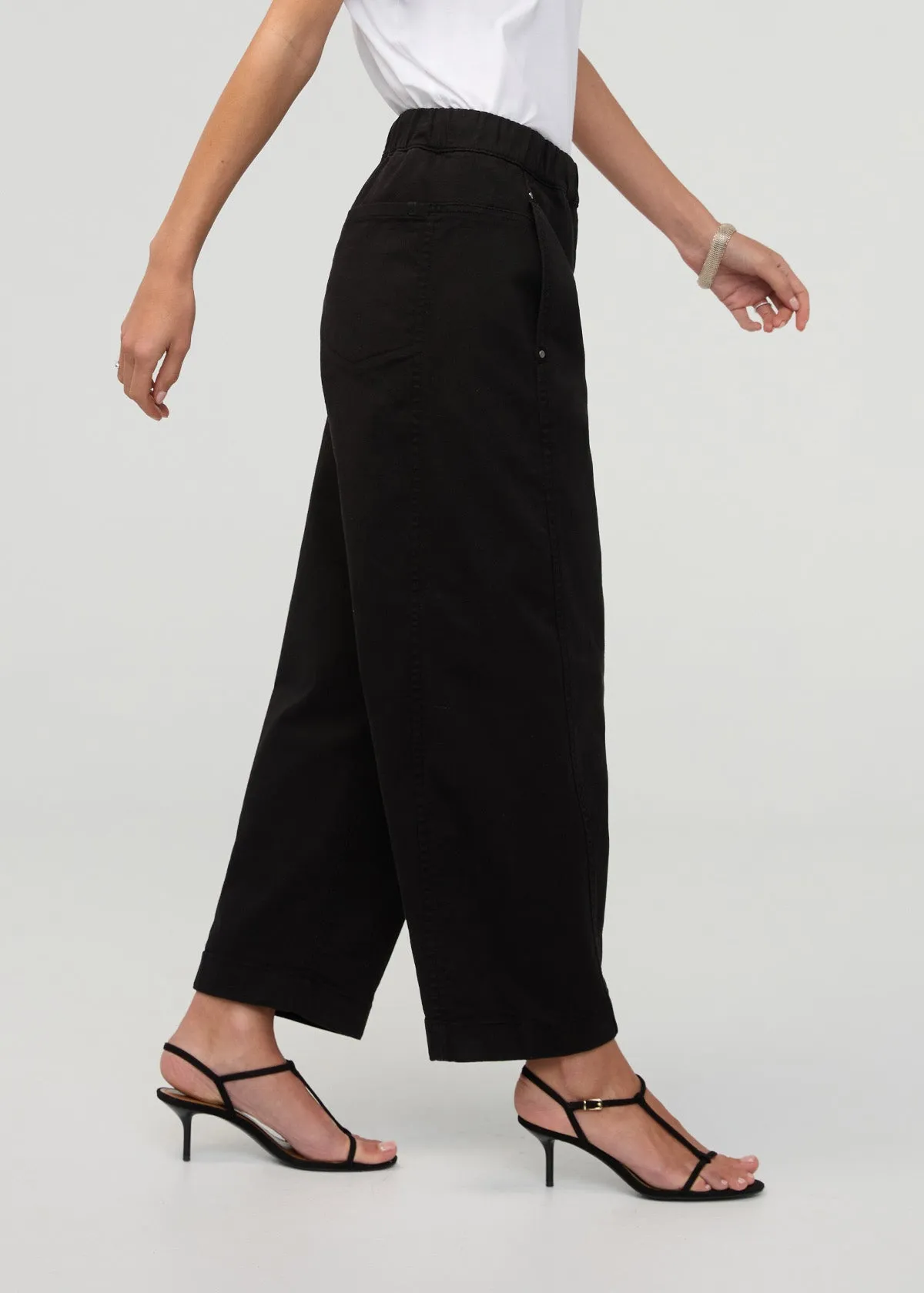 FlexTwill Barrel Pull On Pant - Black sold by DUER product image thumbnail 3