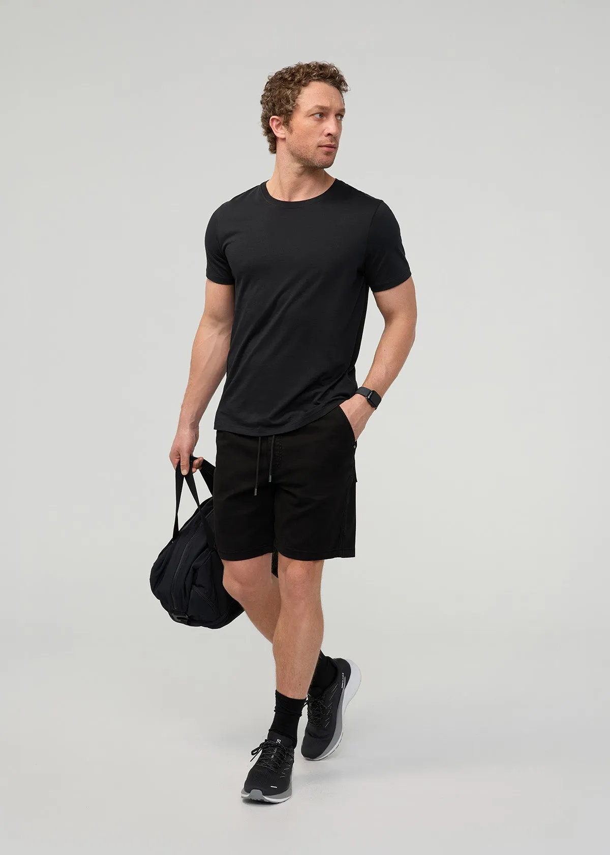 Live Lite Traveller Short - Black sold by DUER