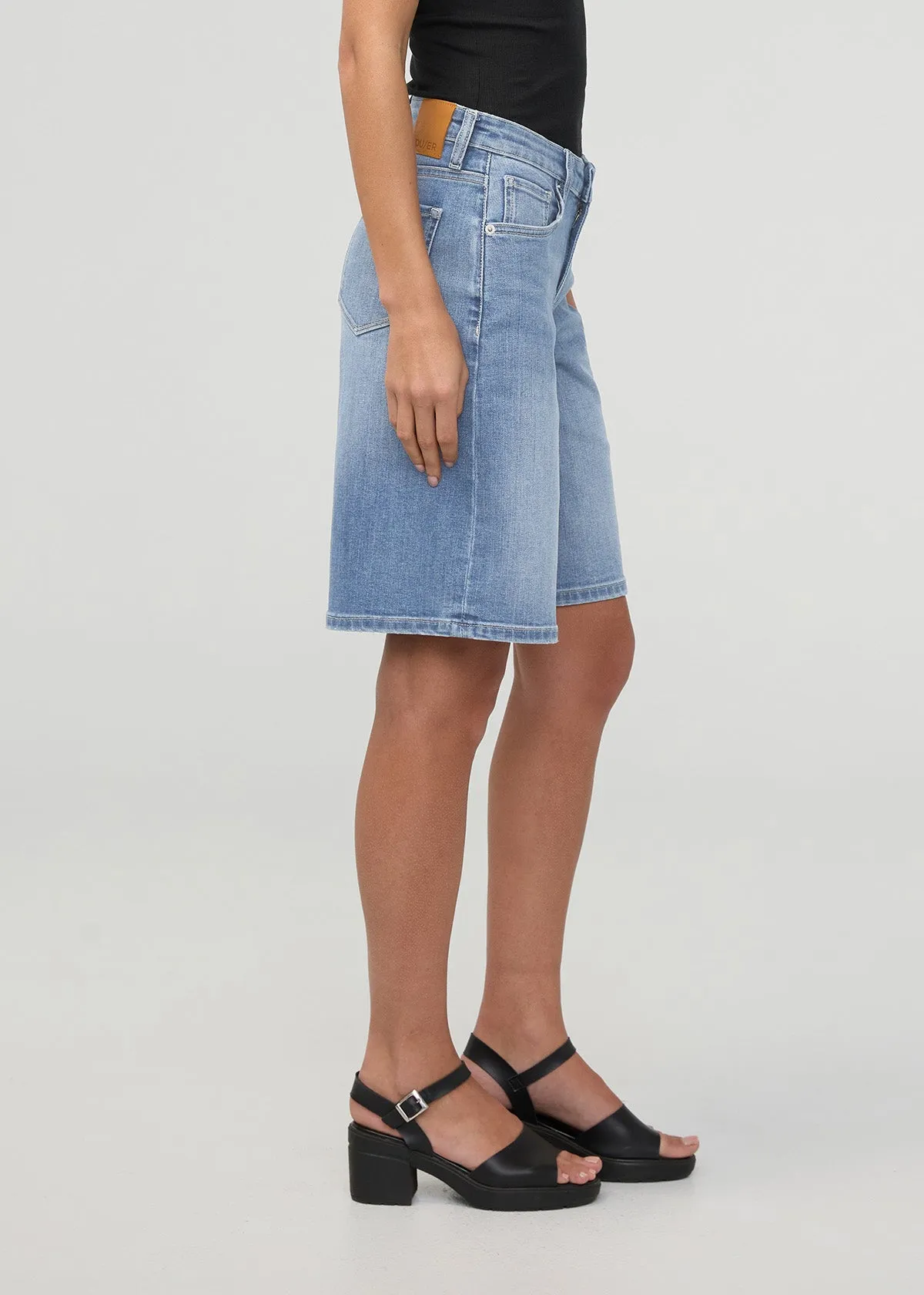 Performance Denim+ Mid Rise Loose Short - Vintage Seaside sold by DUER product image thumbnail 3